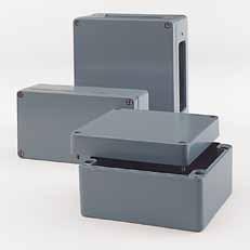 Aluminium standard 01 Robust aluminium enclosure for mechanical engineering and automation technology Fixing options for DIN rails and mounting plates Usable in wide temperature area Included in