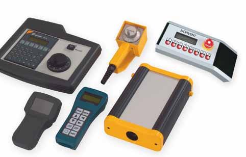 Hand held enclosures The increasing mobility prevalent in all areas of industry requires portable hand enclosures. The materials, sizes and versions vary depending on the application area.