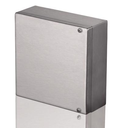 D W S1 S2 H Series - A (With Hinge & Bolted Type Door) Stainless Steel Enclosures with Hinge & Bolted Door Model Accessories* H W D S1 S2** 3 03 03 01 20 80 01 3.50 300 300 100 1.2 1.
