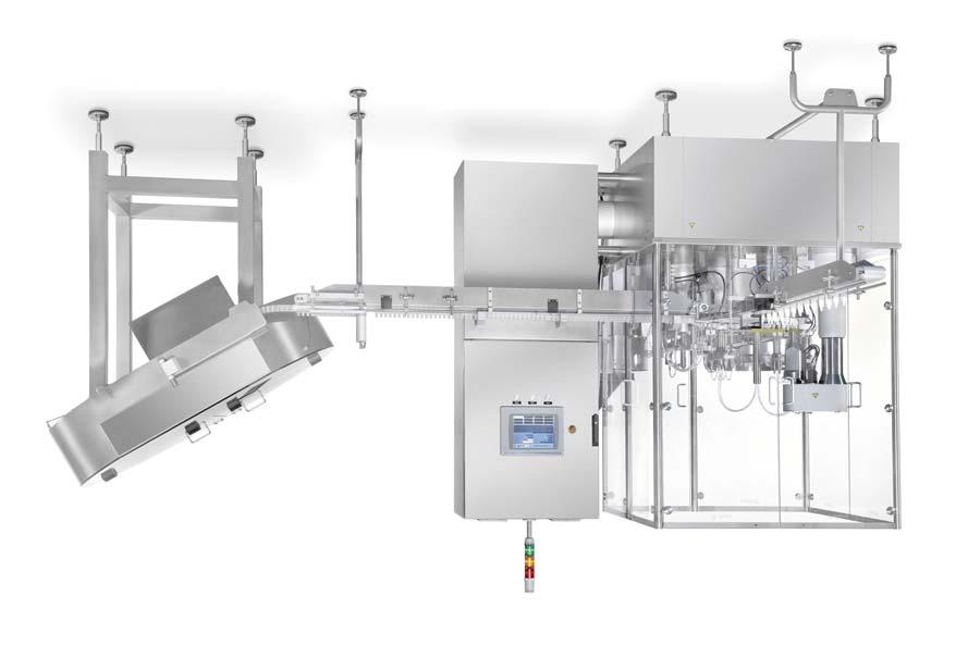 SYX-E-OR Filling and closing machines for automatic processing of eye drops and nasal sprays. Filling from 0.