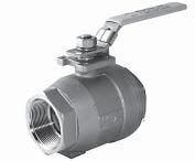 Industrial Process Threaded End Ball Valves Fusion Series, S23 2000 WOG, Full Port, Fire Safe, Threaded