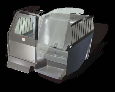 Cage, Dual Prisoner Transport System Full safety benefits of a prisoner transport partition, does not compromise driver s range of space, full seat