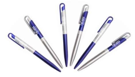 F855 WAITSTAFF PEN FV PACK OF 50 24 Pen made in 2 color versions: - silver-blue version with white FV logo - blue-silver
