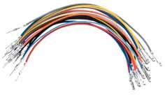 pin connectors, 1/8 and 3/8 shrink tubing Uses Deutsch connectors No cutting, soldering or hassle Can be internally wired through handlebars Models with Radio or CB require Standard and Additional