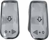 95 599001 599005 BAGGER-WERX TURN SIGNAL SWITCH EXTENSION CAPS Thumb extension caps for left and right signal controls Replaces stock switch