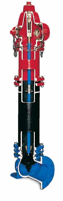DRY BARREL FIRE HYDRANTS Dry barrel fire hydrants are primarily designed for areas with frost, where the water main is located below the ground frost zone.