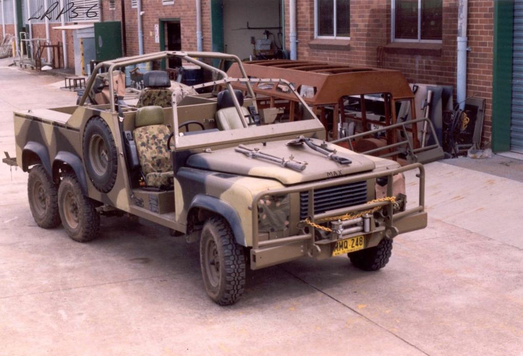 The LRPV was developed in house by JRA utilising the remains of the 6x6 Reference vehicle and