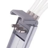 The blind head-rail of the motorised blind (pleated, venetian or roller) incorporates a specially designed socket (female), this locates accurately with a new corner key with projecting pins (male)