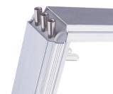 This new special corner key also has external terminals to which power supply cables can be easily fastened.