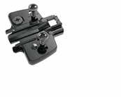 Fast assembly concealed hinge System 8099 mounting plates with eccentric cam height adjustment For Sensys in obsidian black Hett CAD Cross mounting plate with premounted Euro screws D LR For ø 5 x 12