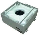 with single phase 230V/50 Hz supply, class B insulation and klixon thermal contact motor protection.