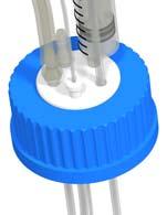 T -series bottle caps are available with an optional built-in check valve to allow pressure equilibration and a filter to prevent debris entering the bottle.