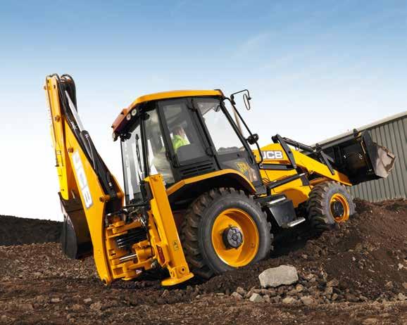 The JCB DIESELMAX engine produces its peak power and torque at low engine speeds, which makes for exceptional