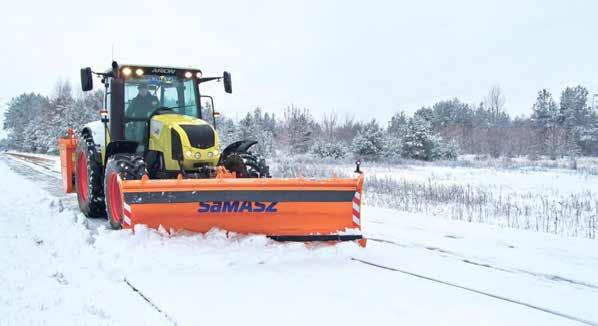 ONE-SHIELD SNOW PLOW PSC SAFE with inclined clearing bar Standard Equipment PSC Safe Rolled shield Stepless hydraulic adjustment of the