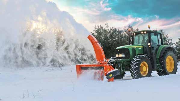 SNOW BLOWER TORNADO Standard Equipment TORNADO Hydraulic adjustment of