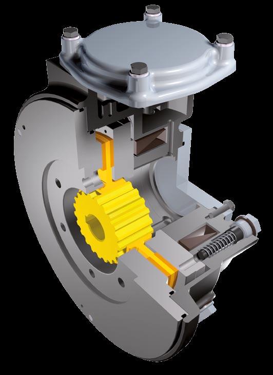 ROBA-stop -S ROBA-stop -S have two functions. During standard operation they work as holding brakes. When the drives have been switched off, the brakes hold the system safely in position.