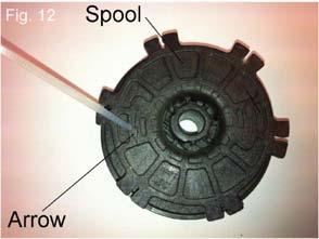 REPLACEMENT OF SPOOL AND LINE To replace the line or spool: Stop the engine.