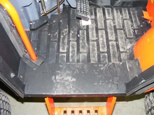 Remount platform steps to each side of cab reusing the same hardware from step 3. See figure 6.