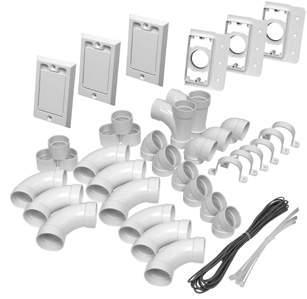 Ties 65 - LVT Wire 3 - Valves 775591W 3 - Mounting Plates 791041W Three Inlet Kit with low-volt Square Door Valves 20 WT WT CUBIC CUBIC 793117W WHITE 1 0.99 2.18 0.005 0.