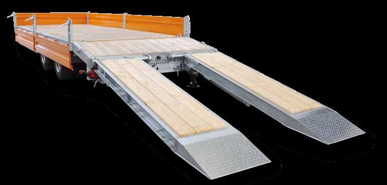platform floor, 2 t lashing points, in 7 pairs, recessed in the external frame profile; on model HBTZ 197224 BS: 10 t lashing points, in 4 pairs, recessed in the platform floor; 2 t lashing points,