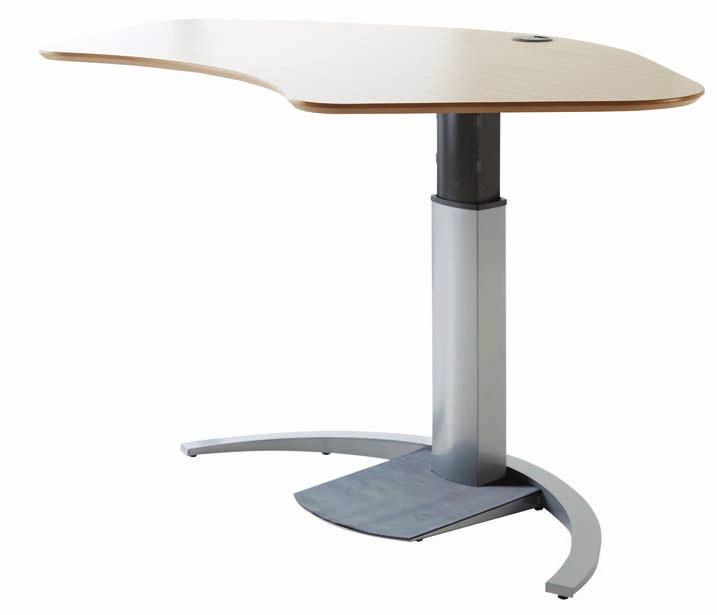 single pedestal electric height adjustable desk frame series 5019 FEATURES High quality German Bosch motor for quiet and reliable movement Slender appealing design Sturdy decorative base with