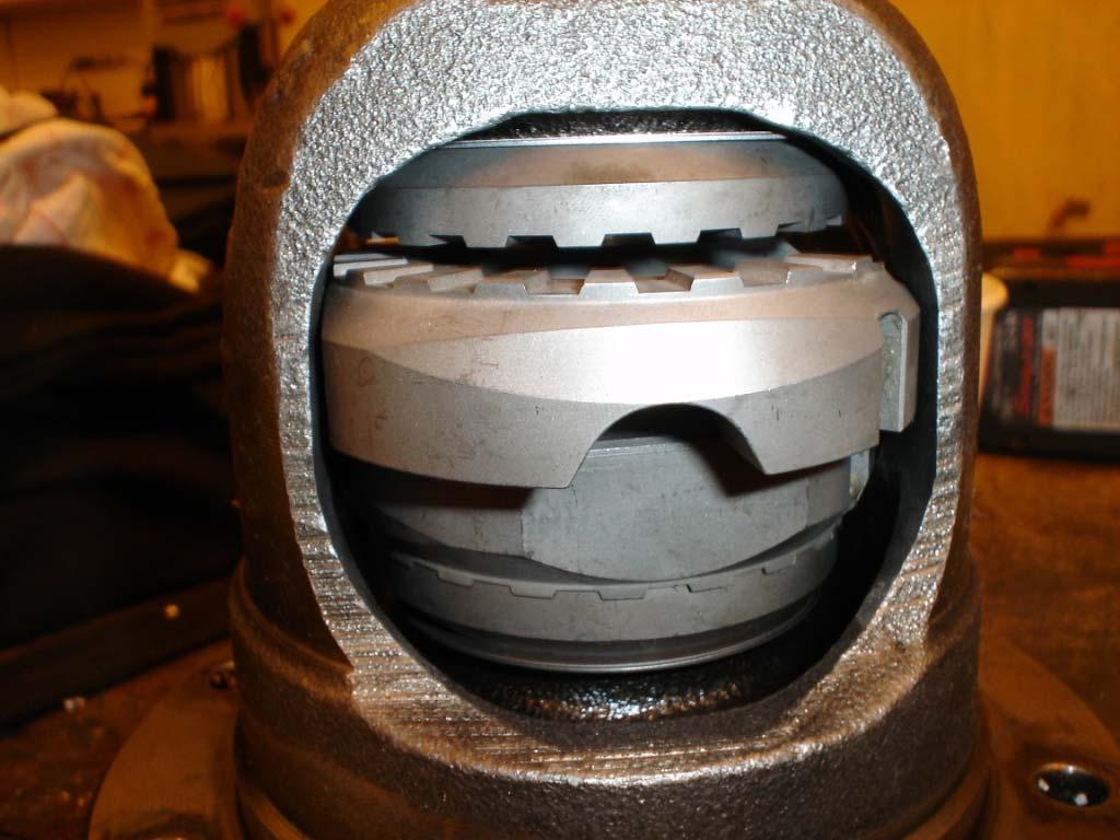 Figure 5: Sliding the 2 nd cam gear in after clearancing the