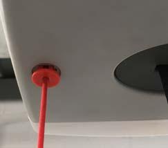 22 NOTE To turn off power to the lift, pull down on the red cord to pull out the red plunger as shown below. Note that the red cord can also be used as an Emergency Stop.