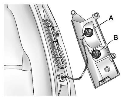 Vehicle Care 10-37 4. Remove the third nut (C) from the upper outboard side of the lamp. 5. Remove the taillamp assembly from the vehicle. 6.