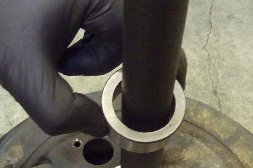 Retainer Seal Surface Step 60 Install the axle bearing retainer using the pipe and hammer just as