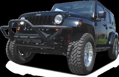 120 tubular construction Black textured powder coat matches other TrailFX Jeep products Limited 3