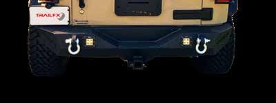 flush-mounted cover plates for optional lighting Accommodated TrailFX 3 LED cube lights (sold