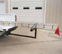 Extend-A-Truck receiver hitch load support Limited 3 year warranty Universal Ladder Racks Part # 2599123103 Constructed of black powder coated steel Designed to be installed on steel or