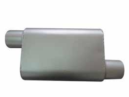 mufflers Aluminized Steel Mufflers Universal fit Natural & silver, aluminized steel-painted finish Oval-shaped Limited 90 day warranty Part # 2201AS Part # 3005AS Part # 3006AS Part # 3008AS Part #
