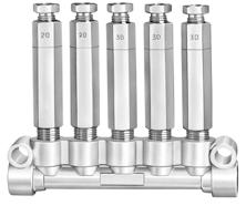 Metering valve MO Positive displacement injectors (PDI) for oil. Nine different discharge volumes are available. [MO] Specifications volume Operating pressure Reset pressure.,.,.,.,.,.ml/stroke.mpa.