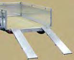 This welded aluminum ramp is strong and dependable.