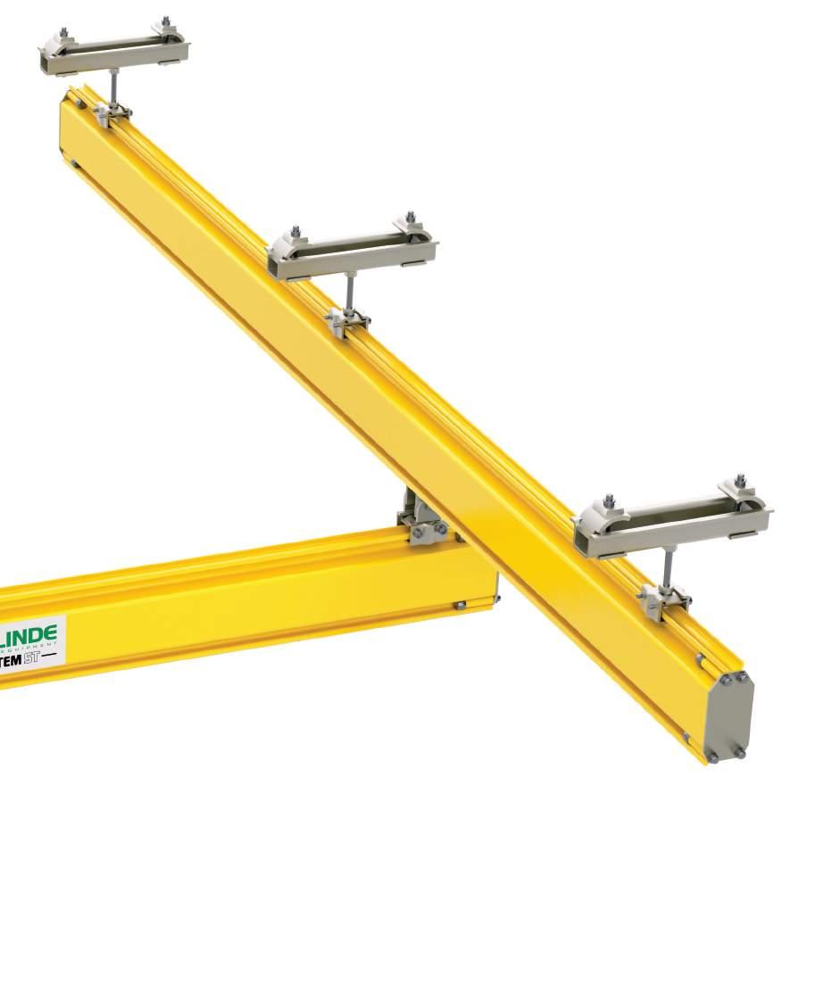 5 7 Power-feed systems Built-in or outside the profiles are available. 4 2 8 Lifting functions are fulfilled by: EUROCHAIN VR hoists with a variety of load capacities and lifting speeds.