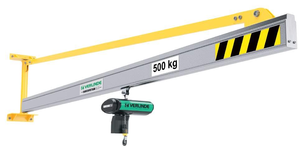 Type VATAL 180 wall-mounted Wall-mounted jib crane Load capacity: 63 up to 2,000 kg. Span: 2,000 up to 8,000 mm according to model.