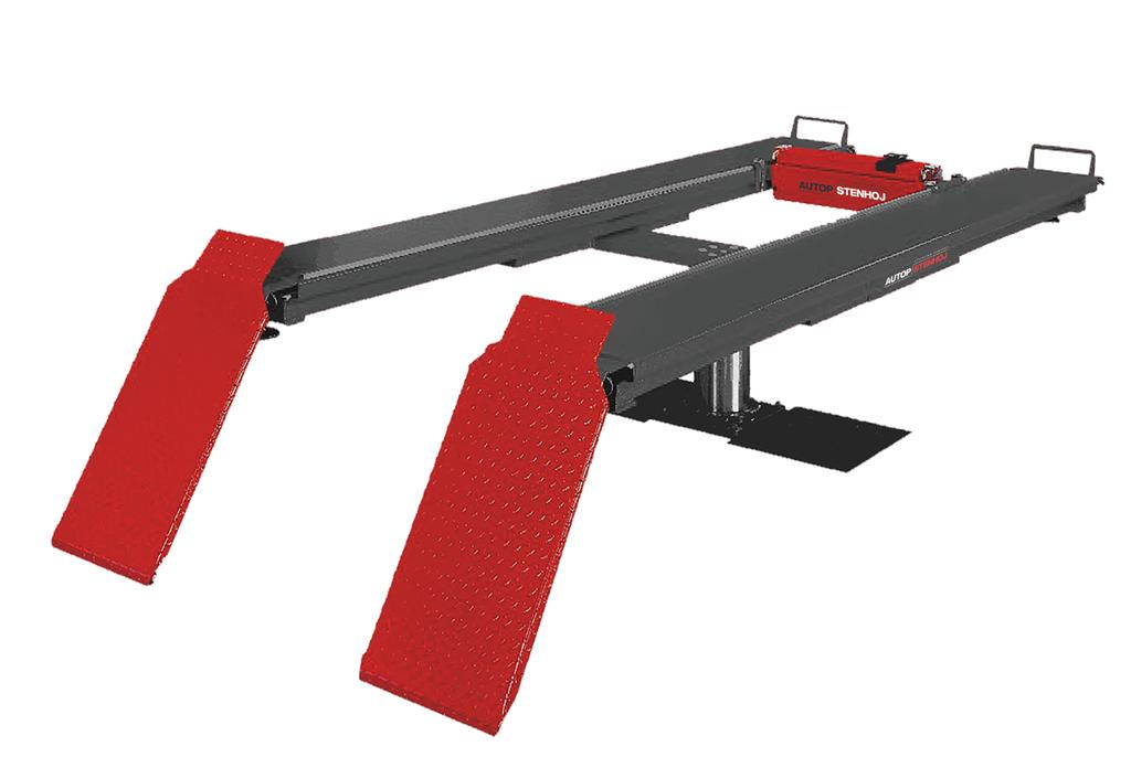 34 INGROUND LIFTS Mono Drive-On High pressure and semi-hydraulic lift, 3 t capacity Application Repairs and maintenance Description: 4,180 mm flush platforms 900 mm drive-on ramps Semi-hydraulic with