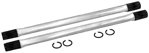 SUPER AXLES Crafted from aircraft steel, these axles are precision machined, heat treated and then ground smooth. The middle diameter is not tapered like stock axles.