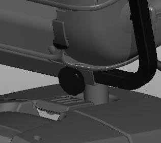 5.2 Armrest adjustments Armrest width adjustment To adjust the armrest width: Loosen the