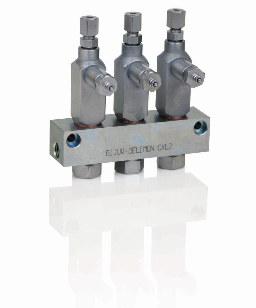 CXL2 Injectors & Manifolds Premium Single Line Grease Systems General Designed for use in single line high pressure automatic grease systems, CXL2 Injectors deliver precise volumes of lubricant at