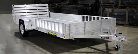 5" X 59" 81 deck comes standard with 12" Solid front rock guard and 2) 69" x 12" ramps 81 Deck SR upgrades to a Bi-fold tailgate and detachable