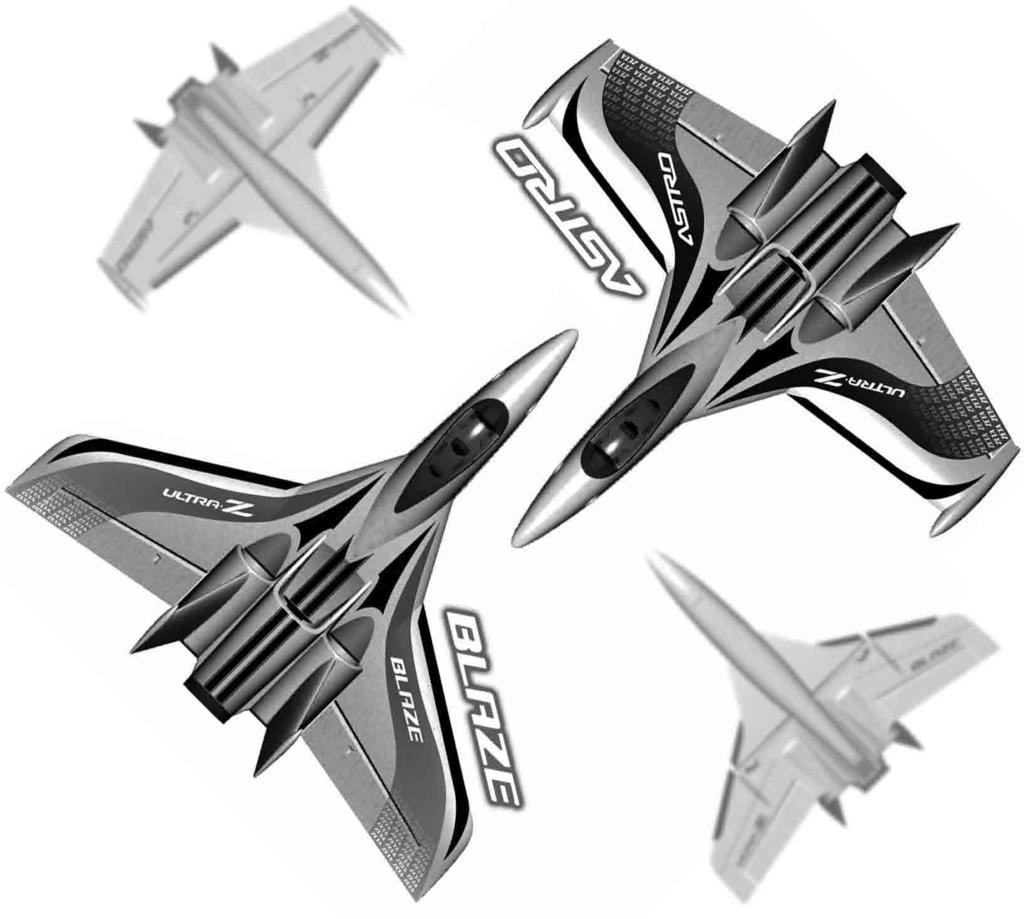CONFIGURATION(astro/blaze) Length: 29.1in(740mm) Wing Span: 31.9in / 31.1in(810 / 790mm) Wing Area: 1.61 / 1.53ft²(15 / 14.