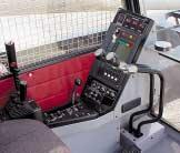Operator s cab console features include: Free-fall mode indicator Load indicator Anti-two block override switch Boom hoist override switch Limit alarm indicator light System