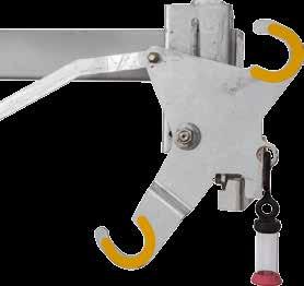 The hasp on the operating hookstick can also be used to add a padlock or other tagout device.