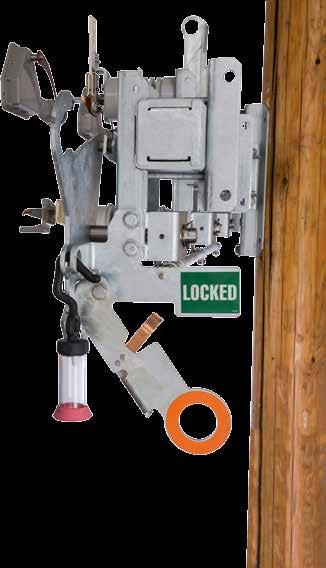 This will release the hookstick operating mechanism. The switch can then be opened and closed per standard utility operating practices.