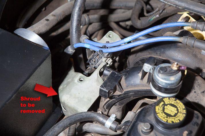 Once the Air Box is mounted to the chassis, there s one item that needs to be removed from your Subaru engine if it is indeed present. In this case we re installing the Air Box in a van with a 2.