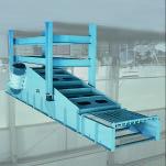 Vibratory Conveyors Figure 3 Vibratory trough conveyor 1000 mm wide, 6 m long, with bar screen for separating oversized material The technology The transport of material on vibrating conveyors