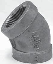 MLLELE IRON Class 00 (XS / XH) FIGURE 62 45 Elbow C lack Galv. NPS DN in mm lbs kg lbs kg 4 8 6 22 0.9 0.09 0.9 0.09 8 0 7 8 22 0.28 0. 0.28 0. Cast Iron 2 5 25 0.4 0.20 0.4 0.20 C 4 20 8 29 0.66 0.