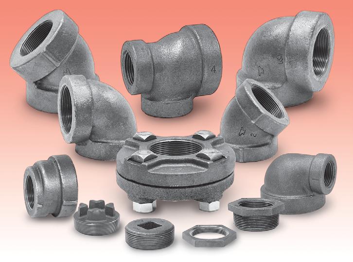 CST IRON Forged Steel Fittings & Unions Pipe Nipples & Pipe Couplings Small Steel Fittings Cast Iron nvil standard and extra heavy cast iron threaded fittings are manufactured in accordance with